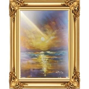 SUNSET-ACRYLIC PAINTING -20*30 FRAME SIZE