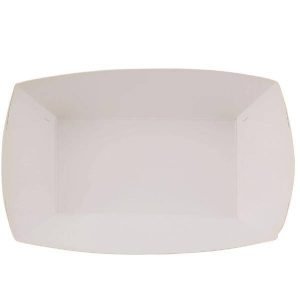 Bio Degradable  Paper Boat Tray -White (5pcs)