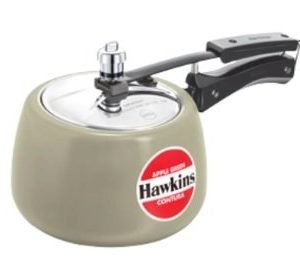 HAWKINS CONTURA 3 LITRE PRESSURE COOKER-CERAMIC COATED-GREEN APPLE COLOUR -CAG30