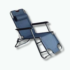 FOLDING RECLINER LAWN CHAIR-CAMPING CHAIR WITH ADJUSTABLE HEADREST FOR POOLSIDE BACKYARD BEACH PATIO OFFICE