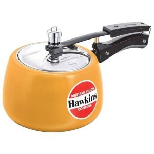 HAWKINS CONTURA 3 LITRE COOKER CERAMIC COATED-MUSTARD YELLOW-CMY30