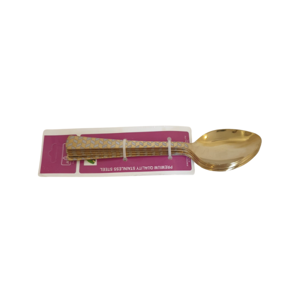 HOME-LIFE-S.S-REGENCY-DINNER-SPOON-GOLD-038-ZIGZAG-6PCS-SET-GOLDEN-COLOUR-Kitchen-Appliances-New-Arrivals