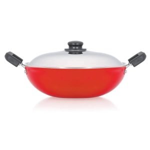 PREMIER NON STICK KADAI WITH STAINLESS STEEL LID