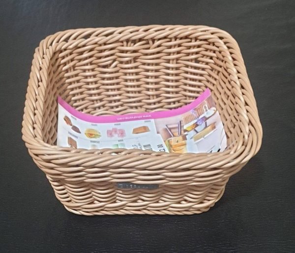Plastic-Square-Basket-15-cm-Bamboo-Rattan-Products-Home-Needs-New-Arrivals
