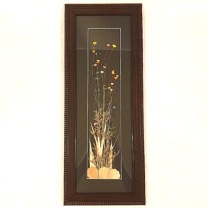 Herbarium-Herbal Art Wooden Framed-Dry Plants And Flowers Work-29cm Height-19cm Width-1cm Thickness