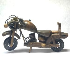 Wooden Motor Cycle-Handcrafted Vintage Model- 18cm Length*8cm Height-Show Piece