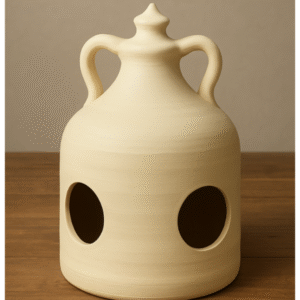 Clay Bird House–Natural Clay Nest for Garden & Balcony