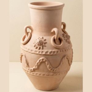 Handcrafted Terracotta Decorative Vase - 50 cm height