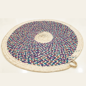 Handwoven Straw Heat Protection Mat-Large Vessel Base-Wall Hanging for Decor-120 CM Dia