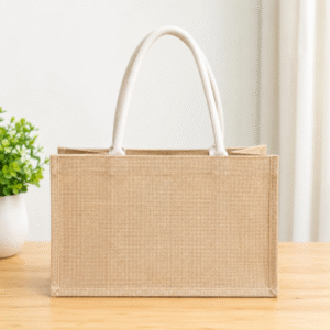 Natural Jute Tote Bag with Handles- 20*18 CM