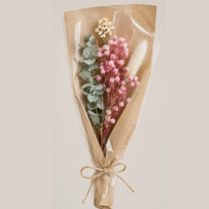 Preserved Dry Flower Bouquet – 35 cm Height - 18 cm Length